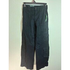 NWT Wild Fable Cargo Pants Mid Rise Black Denim Grunge Skater Y2K Size XXS